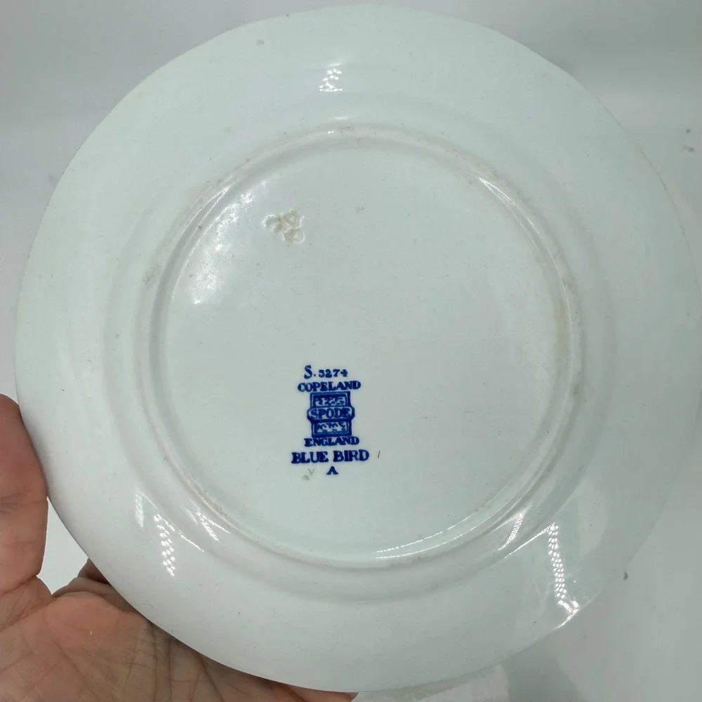 1.a.0.0.7.8 Vtg Copeland Spode Blue Bird S3274 England 6.5